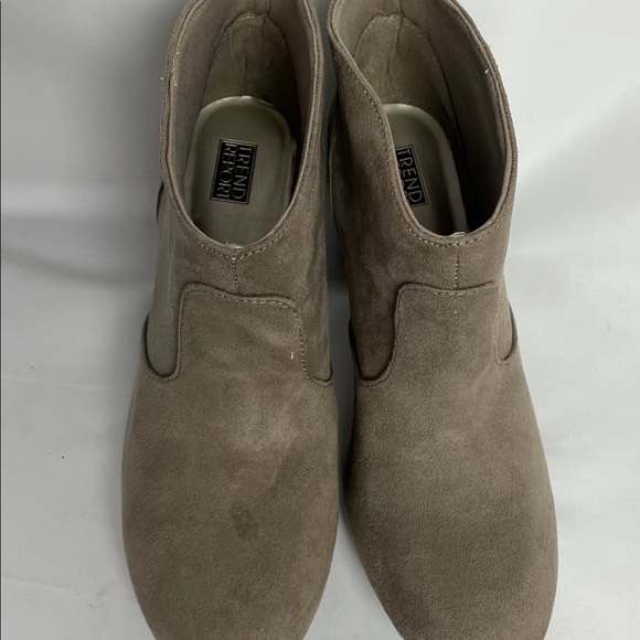 Trend Report Chunky Block High Heel Suede Boot 8.5 - Picture 6 of 12